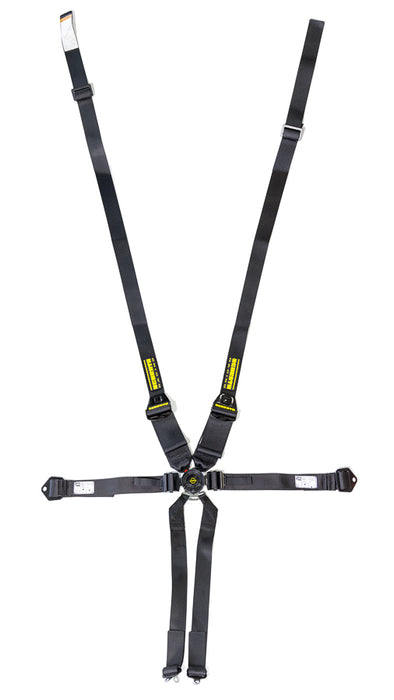 SCHROTH RACING SR91143NC 6pt Harness System SFI ProFi II Hans Black