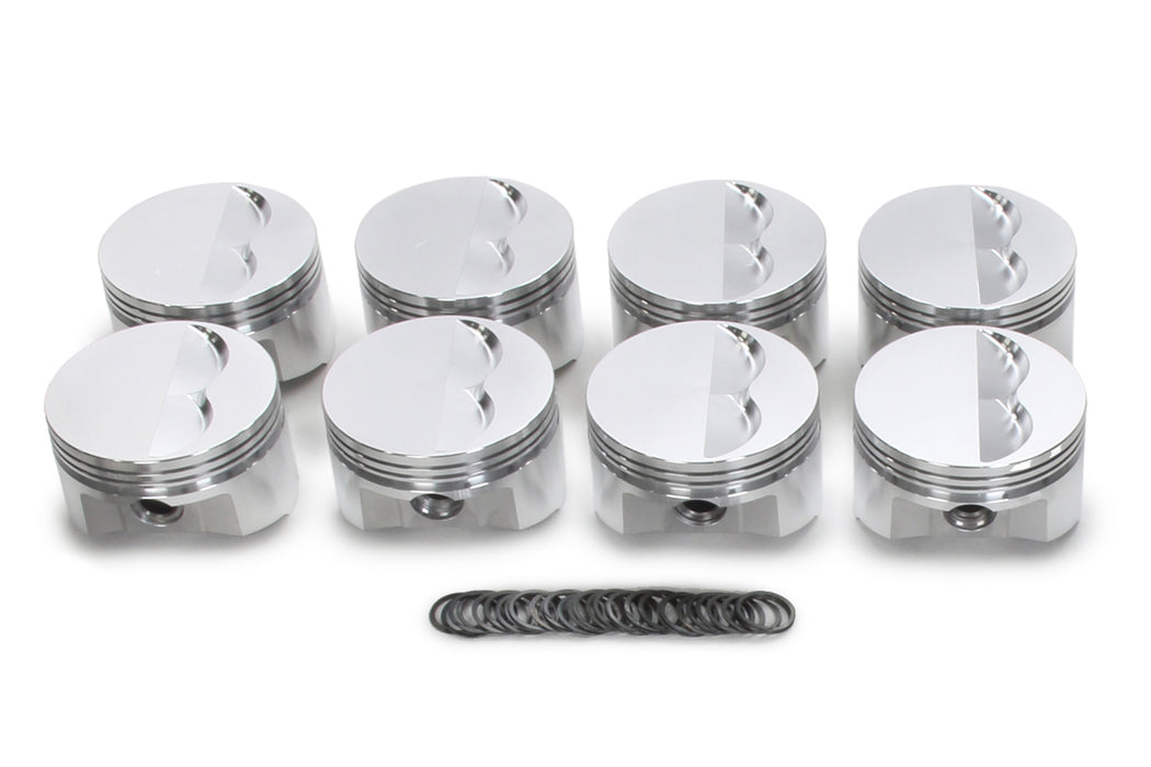 SPORTSMAN RACING PRODUCTS 138100 SBC Flat Top Piston Set 4.155 Bore