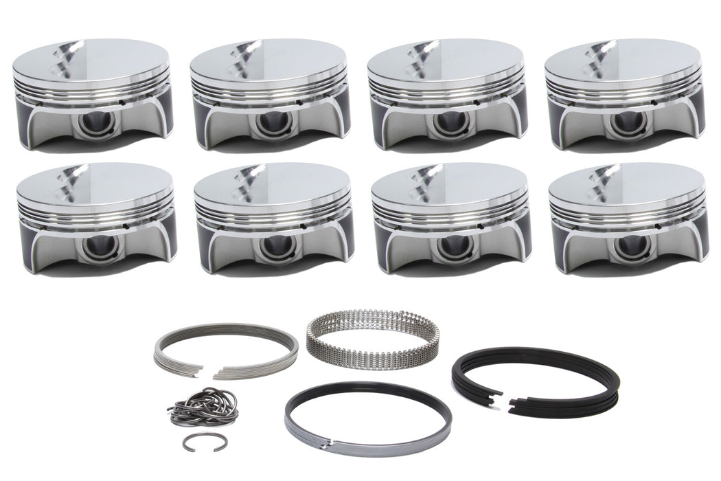 SPORTSMAN RACING PRODUCTS 279480 SBC Flat Top Pro-Series Piston & Ring Set 4.040