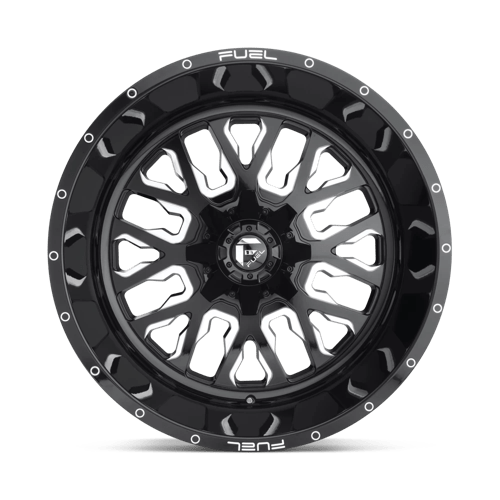 Fuel 1PC D61120008247 D611 20X10 8X6.5 GL-BLK-MIL -18MM - Truck Part Superstore