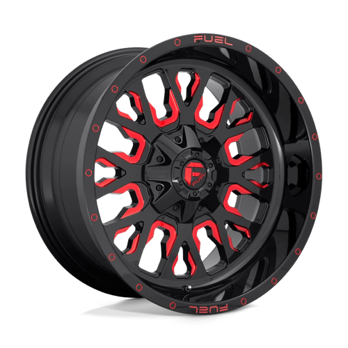 Fuel 1PC D61220008247 D612 20X10 8X6.5 GL-BLK-RTTC -18MM - Truck Part Superstore