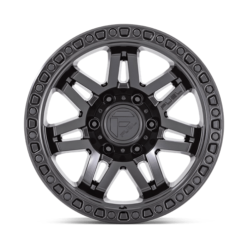 Fuel 1PC D81017907545 D810 17X9 5X5.0 BLK-OUT -12MM - Truck Part Superstore