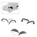 Black Horse Off Road TFFJ-FS Full Set Tubular Fender Flares & Inner Fender Flares Liners - Front & Rear - Truck Part Superstore