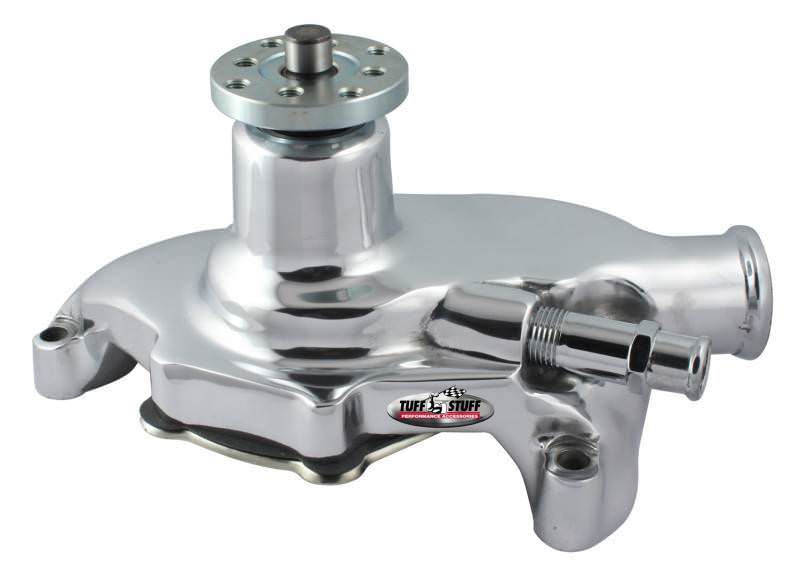 TUFF-STUFF 1353NA SBC Water Pump Short Smoothie Chrome