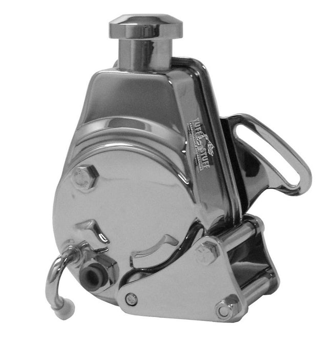 TUFF-STUFF 6508A SBC Power Steering Brckt LWP Chrome