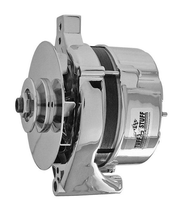TUFF-STUFF 7078ND Ford Alt 100 Amp Chrome 1 Wire 1 Groove Pulley