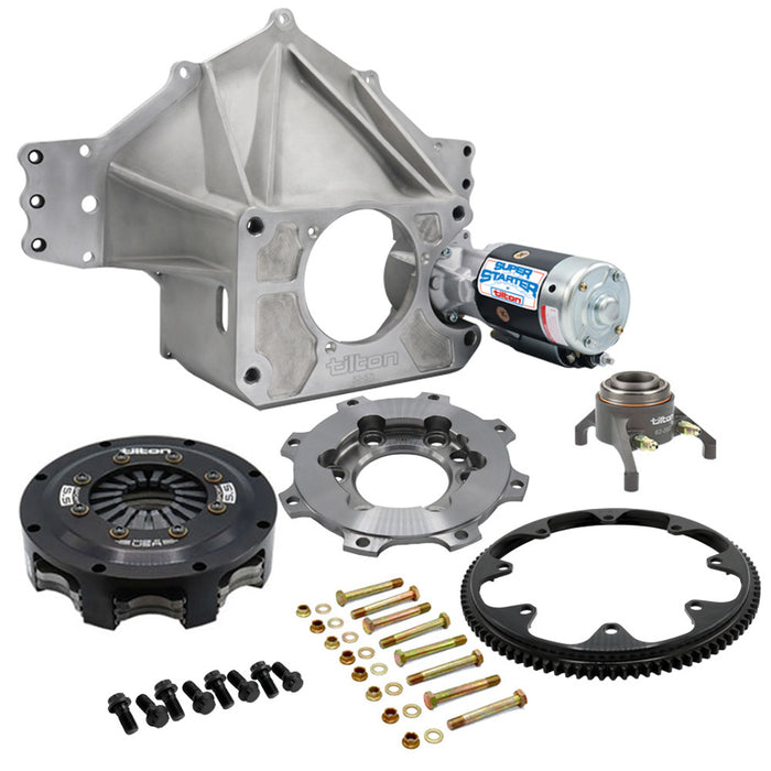 TILTON 52-74120 Bellhousing Kit Crate SBC 5.5in 2 Disc 26spl
