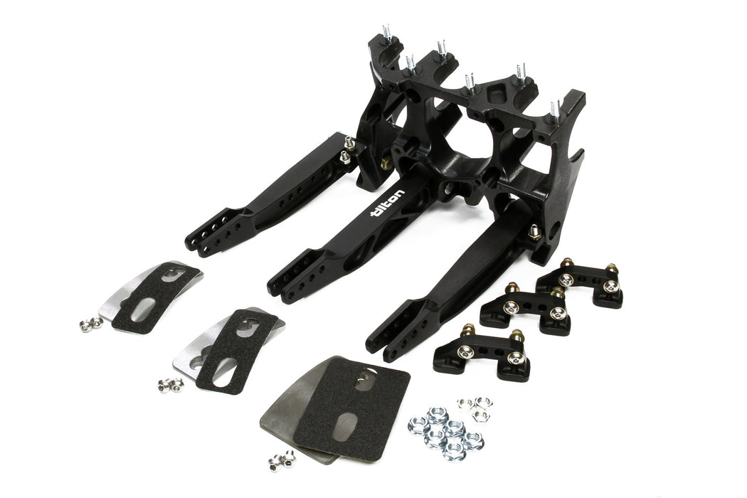 TILTON 72-616 Triple Pedal Assy. Alum Underfoot Mount
