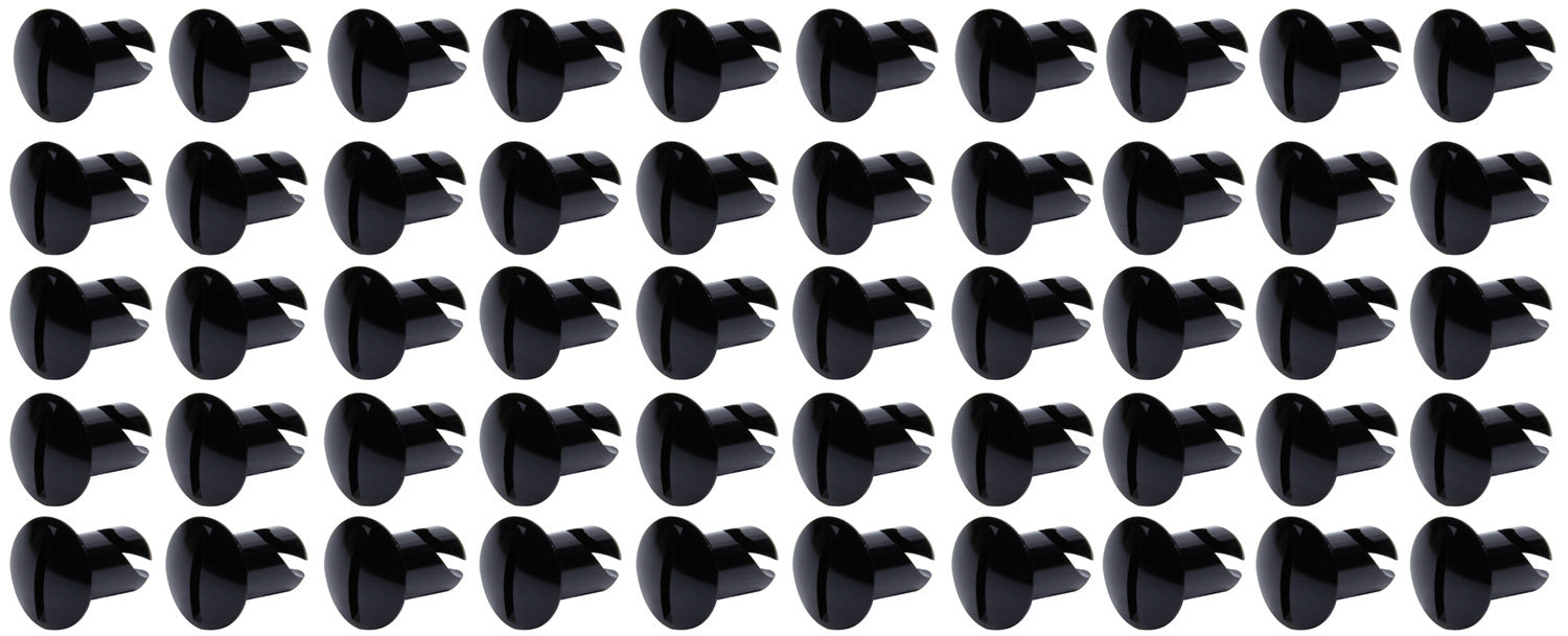Ti22 PERFORMANCE 8102-50 Oval Head Dzus Buttons .500 Long 50 Pack Black