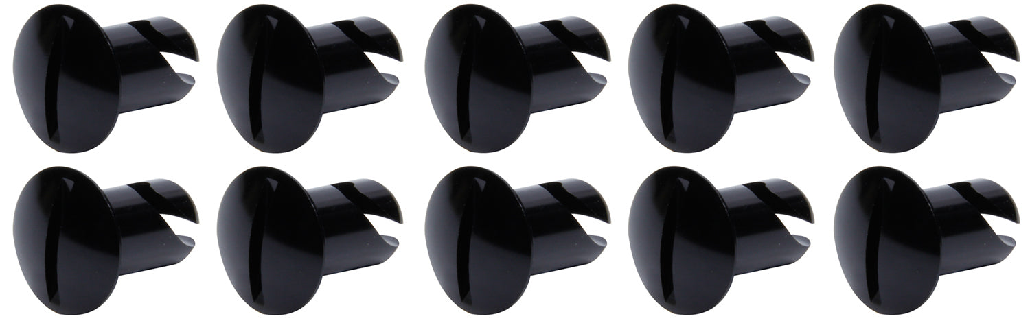 Ti22 PERFORMANCE 8102 Oval Head Dzus Buttons .500 Long 10 Pack Black
