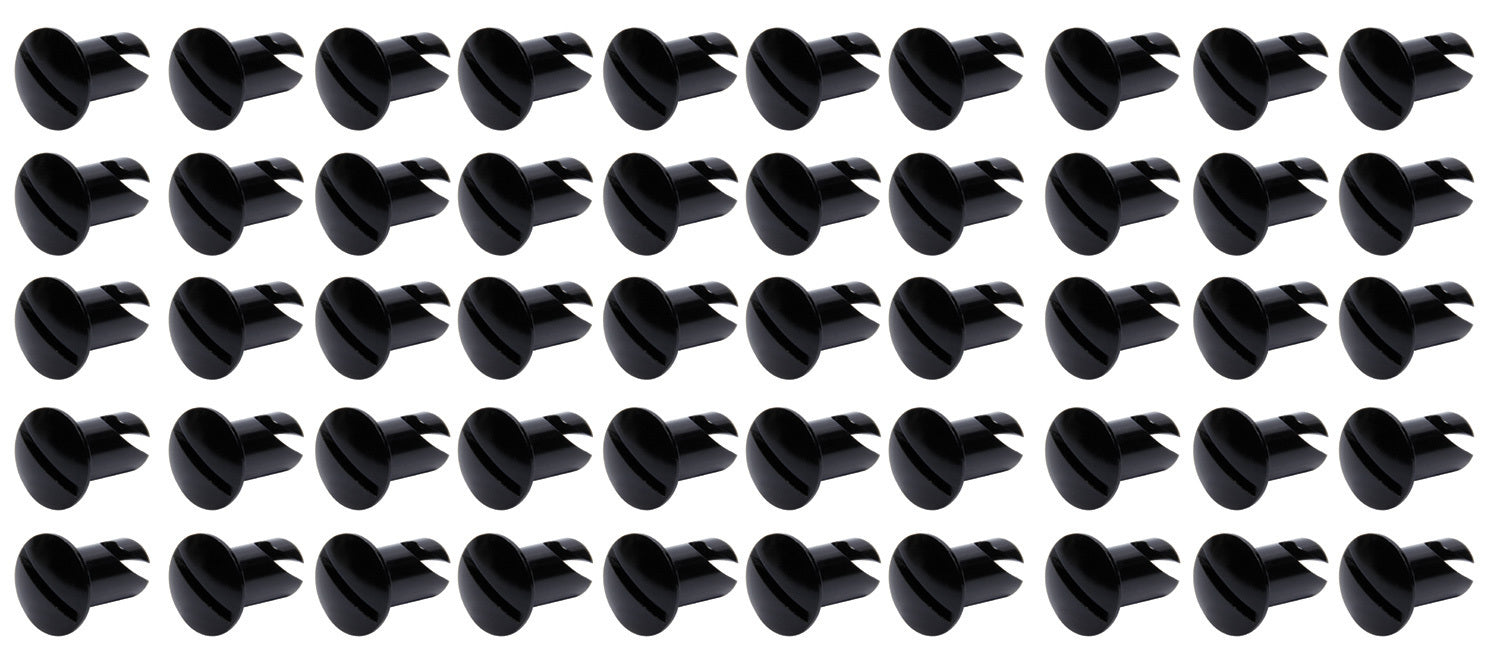 Ti22 PERFORMANCE 8106-50 Oval Head Dzus Buttons .550 Long 50 Pack Black