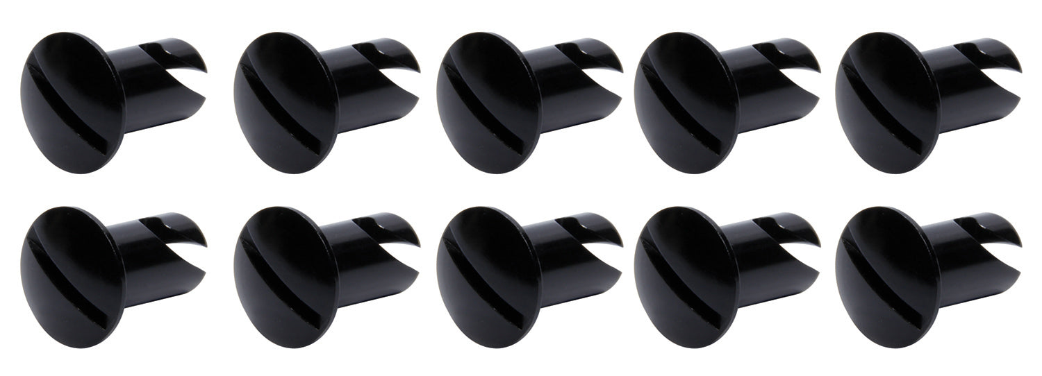 Ti22 PERFORMANCE 8106 Oval Head Dzus Buttons .550 Long 10 Pack Black
