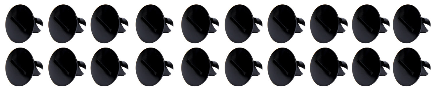 Ti22 PERFORMANCE 8110 Large Head Dzus Buttons .500 Long 10 Pack Black