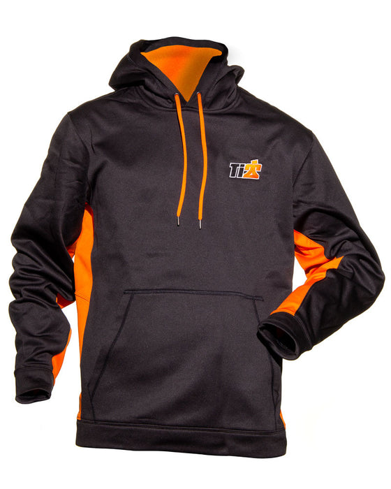 Ti22 PERFORMANCE 9210L Sport-Tek Black Orange Ti22 Hoodie Large