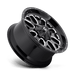 Fuel 1PC D58820009846 D588 20X10 6X135/5.5 GL-BLK-MIL -18MM - Truck Part Superstore