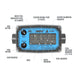 Turbine Flow Meter, Battery Powered Display, Schedule 80 PVC for Water - Truck Part Superstore