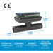 Turbine Flow Meter, Battery Powered Display, Schedule 80 PVC for Water - Truck Part Superstore