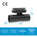 Turbine Flow Meter, Battery Powered Display, Schedule 80 PVC for Water - Truck Part Superstore