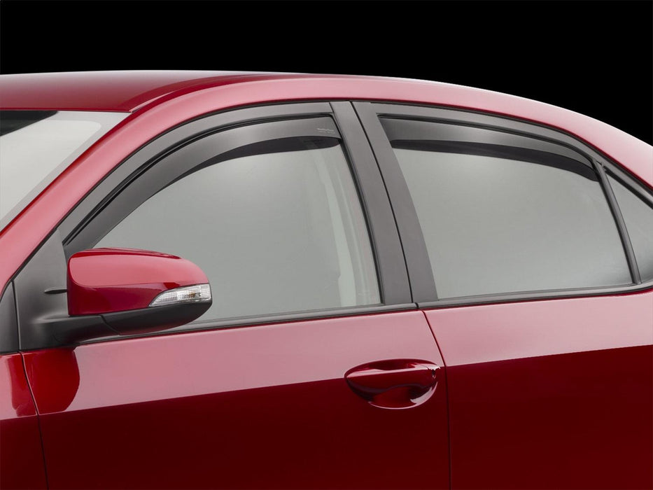 Weathertech 82745 Front&ampRear Side Window Deflectors, Dark Smoke - Truck Part Superstore