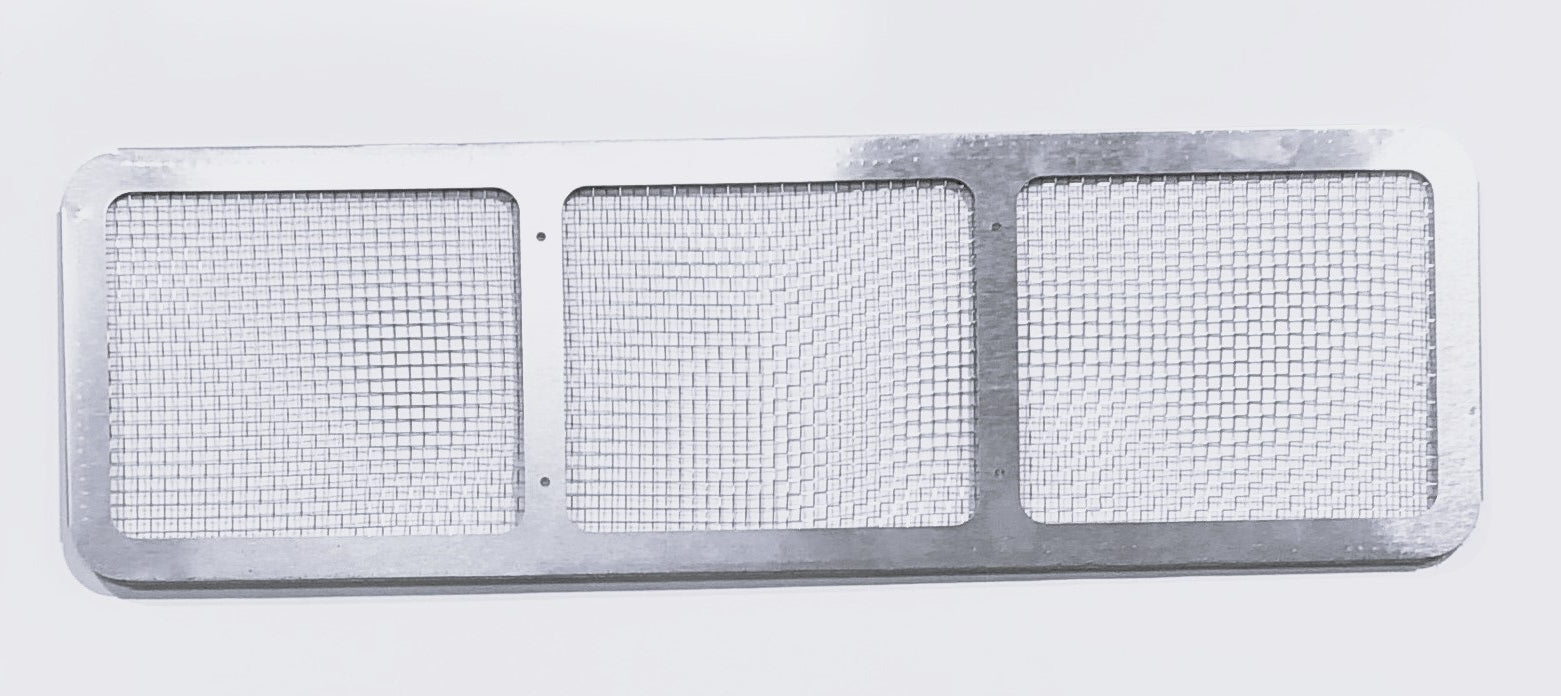 TRUE PERFORMANCE & FABRICATION DTR1001 Nose Screen Lower Raw Aluminum