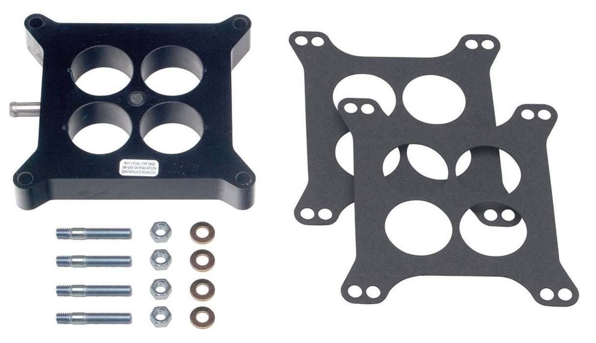 TRANS-DAPT 2529 1in Phenolic Carb Spacer Swirl Torque w/PCV