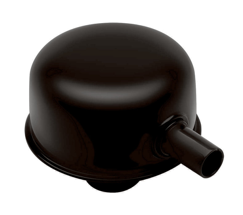 TRANS-DAPT 8642 Push In V/C Breather w/Tube Black