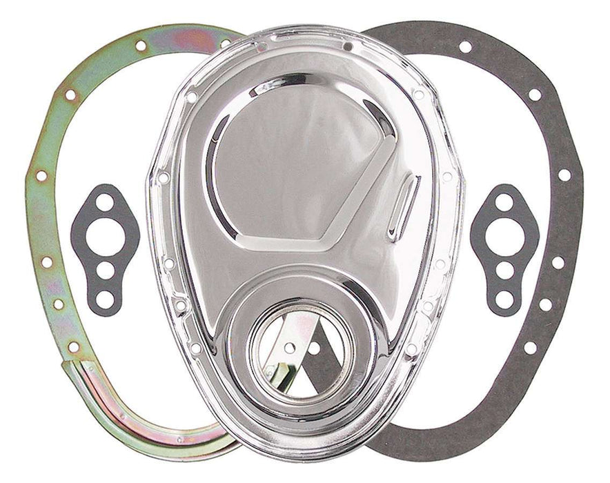TRANS-DAPT 8909 SBC 2-Piece Timing Cover Chrome
