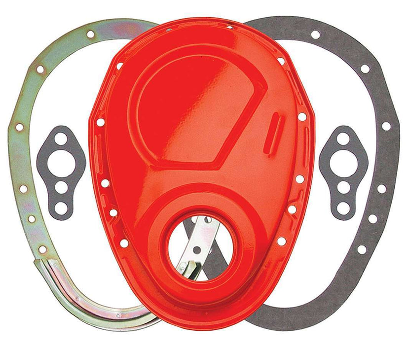 TRANS-DAPT 9923 SBC 2pc Timing Cover Orange