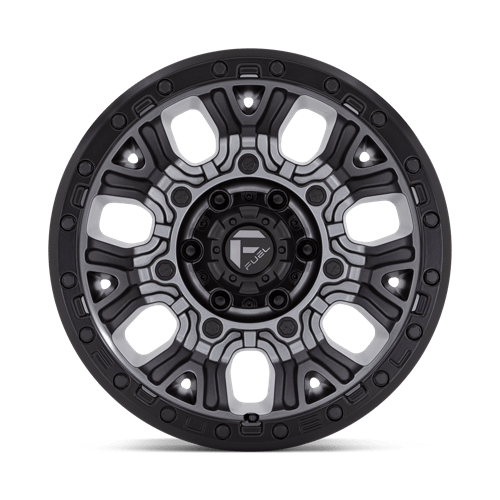 Fuel 1PC D82517907545 D825 17X9 5X5.0 M-GNMTL BLK-RG -12MM - Truck Part Superstore