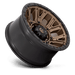Fuel 1PC D82620001847 D826 20X10 8X180 M-BRZ BLK-RG -18MM - Truck Part Superstore