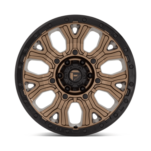 Fuel 1PC D82620908950 D826 20X9 6X135 M-BRZ BLK-RG 1MM - Truck Part Superstore
