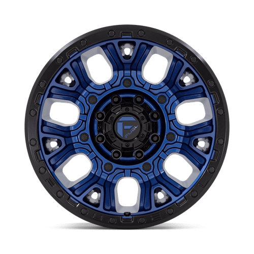 Fuel 1PC D82720008247 D827 20X10 8X6.5 DK-BLUE BLK-RG -18MM - Truck Part Superstore