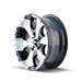 ION 136-4665B TRAILERWHEELS 136 BLACK/MACHINED FACE/MACHINED LIP 14X6 5-114.3 0MM 83.82MM - Truck Part Superstore