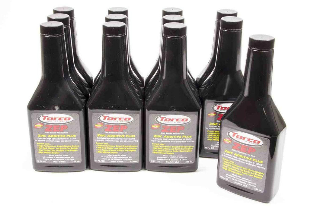 TORCO A010033L ZEP Oil Additive w/ Zinc Case/12-12oz Bottle