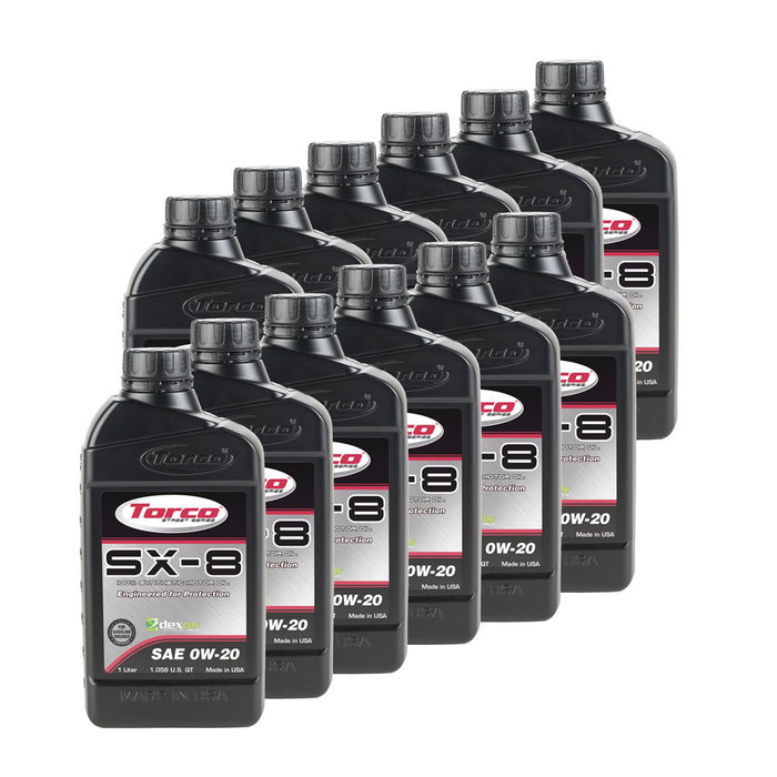 TORCO A120020C SX-8 0w20 Synthetic Oil Case 12x1 Liter Dexos1