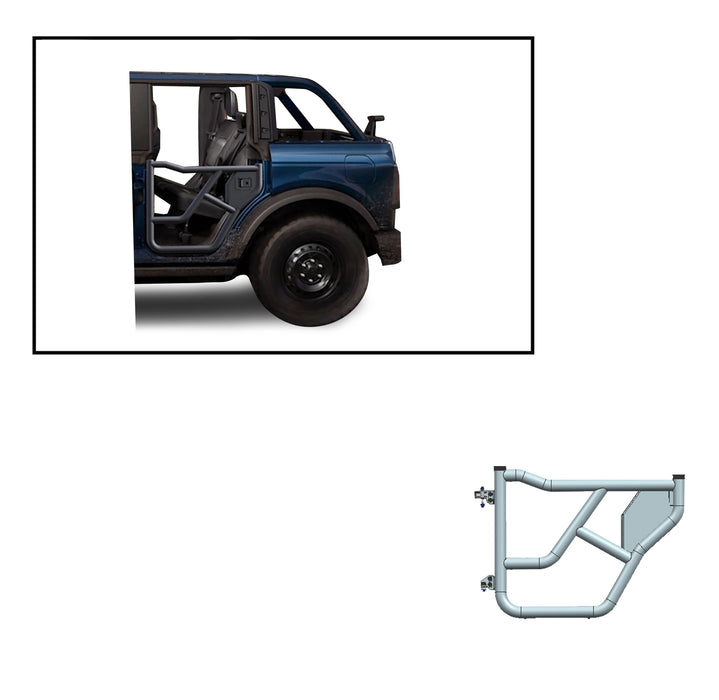 Black Horse Off Road TRDFB21 Metal Steel Tubular - Truck Part Superstore