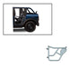 Black Horse Off Road TRDFB21 Metal Steel Tubular - Truck Part Superstore