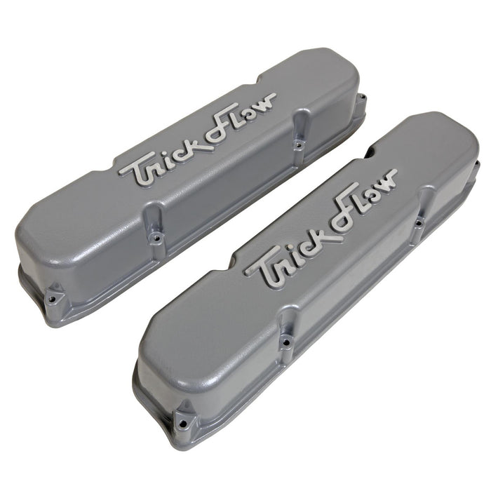 TRICK FLOW TFS-61600802 BBM Alm Valve Cover Set Stock Height - Silver