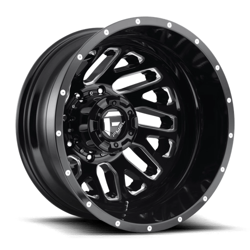 Fuel 1PC D58120828D25 D581 20X8.25 8X6.5 GL-BLK-MIL -215MM - Truck Part Superstore