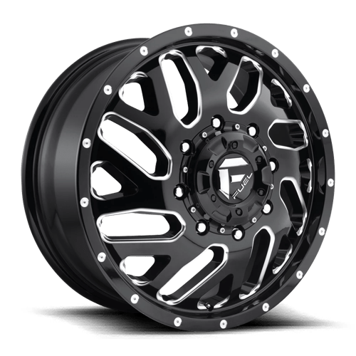 Fuel 1PC D581208293 D581 20X8.25 8X210 GL-BLK-MIL 105MM - Truck Part Superstore