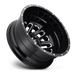 Fuel 1PC D58122828D25 D581 22X8.25 8X6.5 GL-BLK-MIL -215MM - Truck Part Superstore