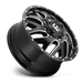 Fuel 1PC D581228293 D581 22X8.25 8X210 GL-BLK-MIL 105MM - Truck Part Superstore