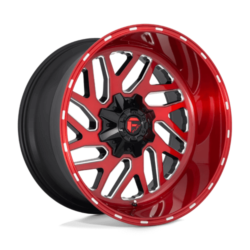 Fuel 1PC D69120001747 D691 20X10 8X170 BRSH-RED-MIL -18MM - Truck Part Superstore