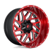 Fuel 1PC D69120009846 D691 20X10 6X135/5.5 BRSH-RED-MIL -19MM - Truck Part Superstore