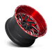 Fuel 1PC D69120001747 D691 20X10 8X170 BRSH-RED-MIL -18MM - Truck Part Superstore