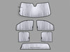 Weathertech TS0001K1 - WeatherTech® SunShade Full Vehicle Kit 6 pc. - Truck Part Superstore