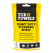 tub o towels on-the-go heavy duty cleaning wipes, 6-pack
