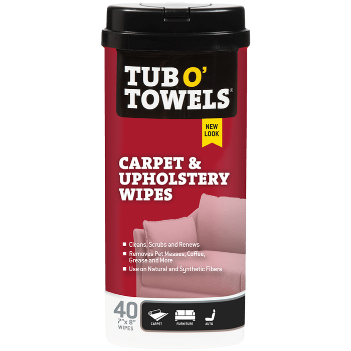 Tub O' Towels TW40-CP 40-Count Carpet & Upholstery