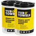 Tub O' Towels Heavy Duty Cleaning Wipes - 2 Pack