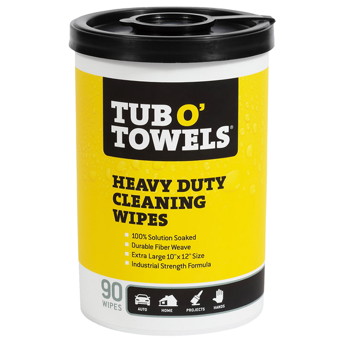 Tub O' Towels Heavy Duty Cleaning Wipes - 90 Count